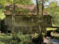 Old sawmill plant with water turbine or mill of the KovaÃÂ family, Zamost - Gorski kotar, Croatia /Stari pogon ÃÂ¾age